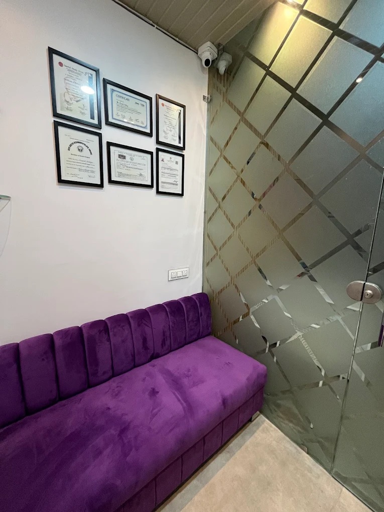 Waiting area at Orchid Dental Wellness dental clinic, JK Road, Bhopal